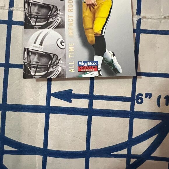 1996 Skybox Impact Rookies BRETT FAVRE ALL-TIME IMPACT ROOKIE #81 HOF Packers - Picture 7 of 8